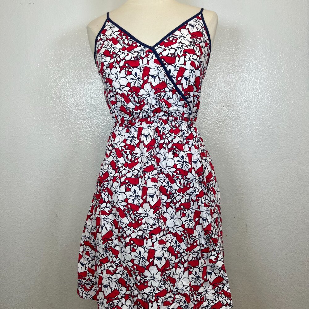 Vineyard Vines for Target‎ Women's Hibiscus Whale Strappy V-Neck Dress Size S
